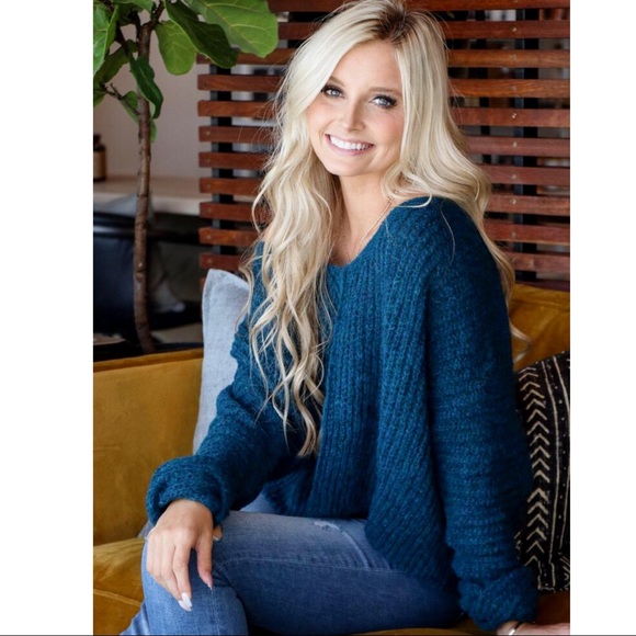 FREE PEOPLE BOHO PULLOVER OVERSIZED SWEATER A2C - Picture 6 of 16